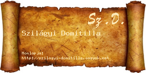 Szilágyi Domitilla névjegykártya